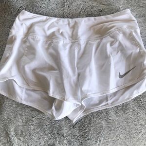 Nike dry fit workout shorts. White- size small.